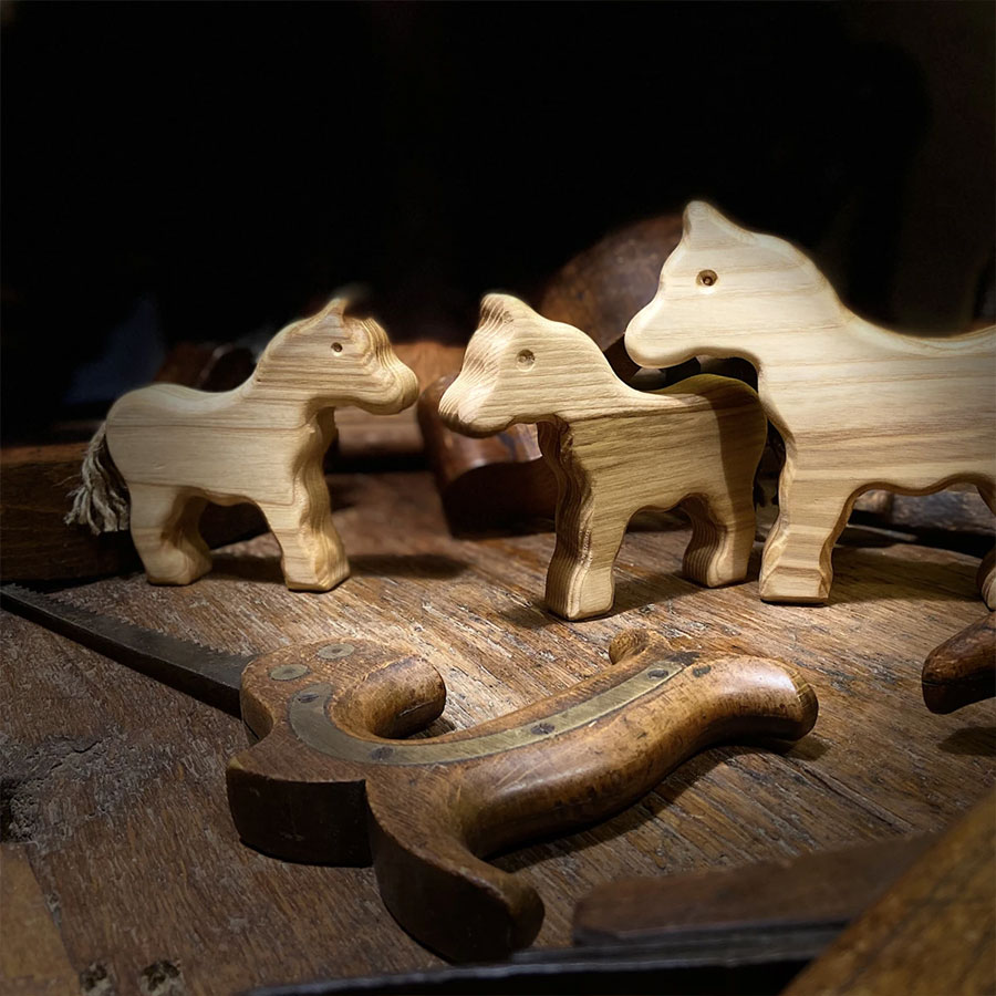 Bauernhof Spielzeug Holz Pferde